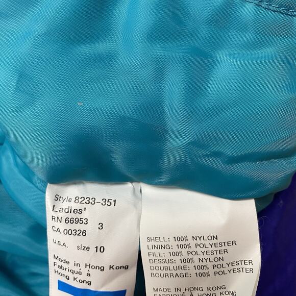 Tyrolia Ski Jacket Women 10 Snow Skiwear Purple with Back Design - Picture 10 of 13